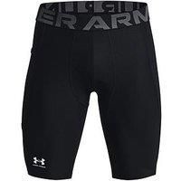 Under Armour HG Long Shorts Mens Gents Baselayer Pants Trousers Bottoms Black M