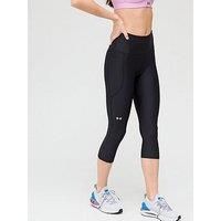Under Armour Hi-Rise 3/4 Capri Womens Training Tights - Black