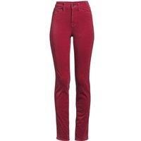 Plus Slim Leg Velvet Jeans, High Waisted