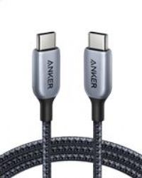 Anker 765 USB C to USB C Cable (140W 6ft Nylon), USB 2.0 Fast Charging USB C Cable for MacBook Pro 2021, iPad Pro, iPad Air 4th, Samsung Galaxy S21, Pixel, and More (6 ft)