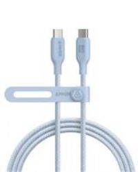 Anker USB-C to USB-C Cable (6 ft, 240W, Bio-Braided) 6ft / Ice Lake Blue