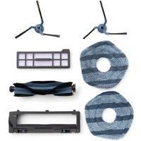 Replacement Parts Kit for eufy X10 Pro Omni Robot Vacuum, Roller Brush with Bristles and Rubber, Brush Guard, 2 Side Brushes, Washable Filter, and 2 Mop Cloths