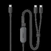 Anker USB C Cable, 4 ft 2-in-1 USB C to USB C Cable 140W Max, Fast Charging for iPhone 15/15 Pro/15 Pro Max/15 Plus, Samsung S24/S23, MacBook Air/Pro, Lenovo, HP, iPad, and More (USB 2.0, Braided)