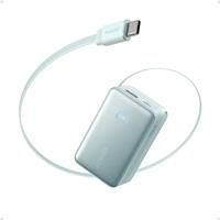 Anker Nano Power Bank, 10,000mAh Portable Charger with 2.3 ft Anker InstaCord Retractable Cable, 45W Max Compact Battery Pack, Smart Display, For iPhone 16 Series, iPad, Galaxy, Pixel, and More