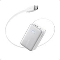 Anker Nano Power Bank, 10,000mAh Portable Charger with 2.3 ft Anker InstaCord Retractable Cable, 45W Max Compact Battery Pack, Smart Display, For iPhone 16, iPad, Galaxy, Pixel, and More
