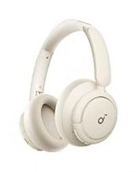 soundcore by Anker Q30 Hybrid Active Noise Cancelling Headphones with Multiple Modes, Hi-Res Sound, Custom EQ via App, 50H Playtime, Comfortable Fit Bluetooth Headphones Multipoint Connection (White)