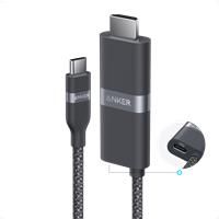 Anker Nano USB C to HDMI Cable Adapter with 140W PD Fast Charging Port, 4K@60Hz HDMI to USB C Cord, Sustainable with Advanced Shielding, Thunderbolt 5/4/3 Compatible, for MacBook, iPhone, HD TV (3 FT)