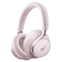 soundcore by Anker, Space One - Adaptive Active Noise Cancelling Headphones, Enhanced Human Voice Reduction, 40H ANC Playtime, LDAC Hi-Res Wireless Audio, Comfortable Fit, Bluetooth 5.3 (Pink)