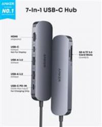 Anker USB C Hub, 7-in-1 Multi-Port USB Adapter for Laptops