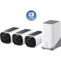 eufyCam E40 3-Cam Kit + HomeBase S380 + 1TB Hard Drive