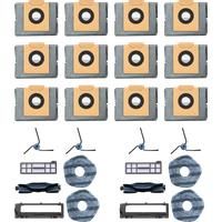 12-Pack Dust Bags+2-Pack Replacement Parts Kit Compatible with X10 Pro Omni bundle