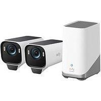 Eufy Eufycam S3 Pro 2-Cam Kit With Homebase S380, 4K, Solar, No Monthly Fee