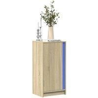 Sideboard with LED Sonoma Oak 42.5x34x85 cm Engineered Wood