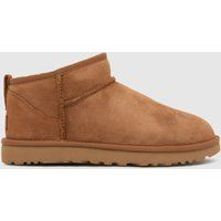 UGG Classic Ultra Mini Womens Chestnut Sheepskin Classic Boots