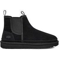 Ugg Mens Boots Neumel Chelsea Casual Lace-Up Ankle Outdoor Leather Textile