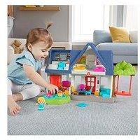 ££Fisher-Price Little People Friends Together Play House - UK English Edition, Playset with Smart Stages Learning Content for Toddlers and Preschool Kids
