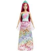 Barbie Dreamtopia Princess Doll (Dark-Pink Hair), with Sparkly Bodice, Princess Skirt and Tiara, Toy for Kids Ages 3 Years Old and Up