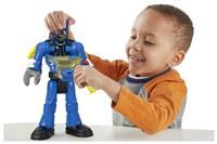 £Fisher-Price Imaginext DC Super Friends Batman Toys, 12-inch Robot Toy with Lights Sounds and Insider Batman Figure, HGX98