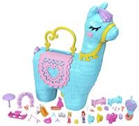 Polly Pocket Pajama Party Llama Party Large Compact, 25+ Surprises (includes 2 Micro Dolls), Outdoor Glamping/Sleepover Theme, Pop & Swap Feature, Ages 4 & Up