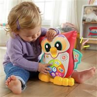 £Fisher-Price Linkimals Light-Up & Learn Owl, interactive musical learning toy with lights and motion for toddlers ages 18 months and older