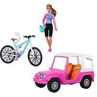 Barbie Doll and Mountain Bike Bundle Car