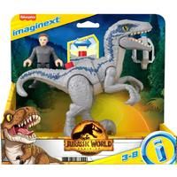 Imaginext Jurassic World Dominion Dinosaur Toy Set with Blue and Owen Grady for Preschool Pretend Play, Breakout Blue £