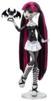 Monster High Doll, Draculaura in Black and White, Reel Drama Collector, Doll-Size and Life-Size Posters, Horror Flick Theme, Toys and Gifts, HKN27