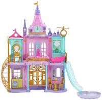 Disney Princess Toys, Ultimate Castle 4 Ft Tall with Lights & Sounds, 3 Levels, 10 Play Areas and 25+ Furniture & Pieces, Inspired by Disney Movies, HLW29