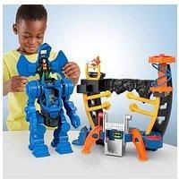 Imaginext DC Super Friends Batman Playset, Robo Command Center with Detachable 10-inch Robot plus Batman and Robin Figures, HML02