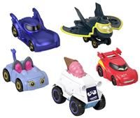 Fisher-Price DC Batwheels 1:55 Scale Toy Cars 5-pack, Bam Batmobile Redbird Kitty Snowy & Batwing, Batcast Metal Diecast Vehicles, Ages 3+, HML20