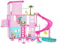 £Barbie Dreamhouse, Pool Party Doll House with 75+ Pieces and 3-Story Slide, Barbie House Playset, Pet Elevator and Puppy Play Areas£, HMX10