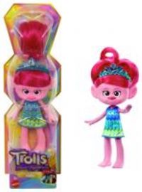 £DreamWorks Trolls Band Together Trendsettin’ Fashion Doll, Queen Poppy with Vibrant Hair & Accessory, Toys Inspired by the Movie, HNF13