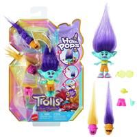 £DreamWorks Trolls Band Together Hair Pops Branch Small Doll with Removable Clothes & 3 Surprise Accessories, HNF12