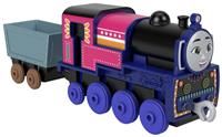Thomas & Friends Toy Train, Ashima Diecast Metal Push-Along Engine with Crystal Cargo Car for Preschool Railway Play, HNN20