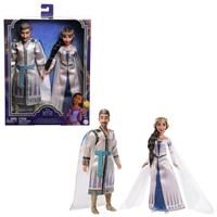 £Disney’s Wish 2-Doll Set, King Magnifico & Queen Amaya Posable Fashion Dolls with Removable Outfits & Accessories, HRC18