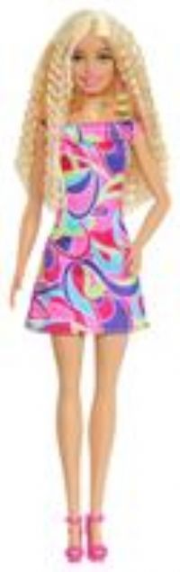 Barbie Fashionistas Doll #223 with Blonde Wavy Hair, Totally Hair-Inspired Dress & Accessories, 65th Anniversary Collectible Fashion Doll, HRH20