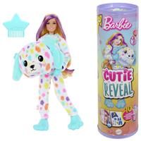 Barbie Cutie Reveal Doll & Accessories with Rainbow Dalmatian Plush Costume & 10 Surprises Including Color Change, Color Dream Series, HRK41