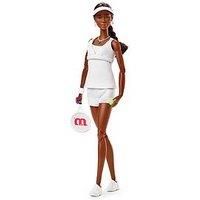Barbie Inspiring Women Series, Venus Williams Fashion Doll With Signature Tennis Uniform and Racket, Includes Displayable Packaging, HRM49