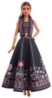Barbie Diwali Doll by Anita Dongre Wearing Festival of Lights Look, Holiday Collectible with Doll Stand & Certificate of Authenticity, HRM91