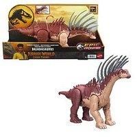 Mattel Jurassic World: Chaos Theory Netflix - Gigantic Trackers Bajadasaurus Action Figure Dinosaur Toy with Rampage Neck Attack, Evolution Spikes, Tail Whip, Digital Play, Ages 4 Years & Up, HTK80