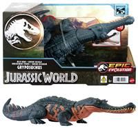Jurassic World Wild Roar Gryposuchus Dinosaur Figure with Continuing Roar Sound & Attack Action, Posable Physical Toy & Digital Play, HTK71
