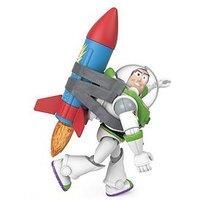 Mattel Disney and Pixar Toy Story Buzz Lightyear 12-in Scale Action Figure Toy with Rocket & 20 Plus Phrases & Sounds, Rocket Rescue Pack Buzz Pack, HTR73