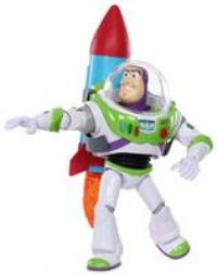 Mattel Disney and Pixar Toy Story Buzz Lightyear 12-in Scale Action Figure Toy with Rocket & 20 Plus Phrases & Sounds, Rocket Rescue Pack Buzz Pack, HTR73