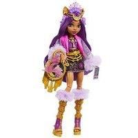Monster High Clawdeen Wolf Doll with Glam Monster Fest Outfit and Festival Themed Accessories like Snacks, Band Poster, Statement Bag and More, HXH80
