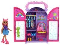 Barbie Chelsea Doll & Closet Toy Playset with 15 Pieces Clothes & Accessories Included, Foldable Set for On-The-Go Play & Storage, HXN03