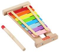 Fisher-Price Toddler Musical Toy, Wooden Xylophone, 2 Wood Pieces for Developmental Play for Kids Ages 2+ Years, HXV13