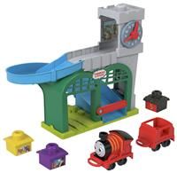 Thomas & Friends Toddler Toy My First Knapford Station Train Playset with Stack & Wobble Cargo for Kids Ages 18+ Months, HXW24