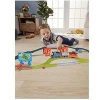 Thomas & Friends Train Set Talking Thomas & Brake Car Bruno Track Playset with Phrases & Sounds for Kids Ages 3+ Years, UK English Version, HYR81