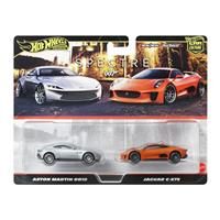 Hot Wheels Premium Car Culture 2-Pack of 1:64 Scale Vehicles, Unique Pairings, Real Riders Tires, Metal/Metal Chassis, Toy for Collectors, JBL04