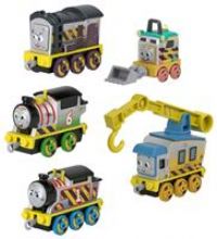 Thomas & Friends Diecast Vehicle Set Construction Crew 5 Push-Along Toy Train Engines for Preschool Kids Ages 3+ Years, JBW26